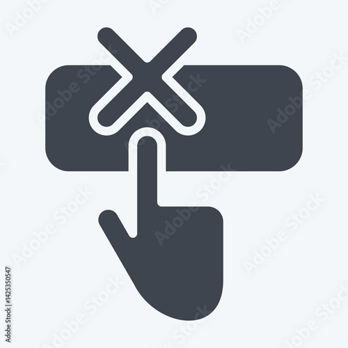 Icon Help. related to Exclamation symbol. glyph style. design editable