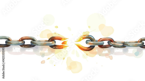 Forgiveness vector. Reconnection and healing of broken bonds. photo