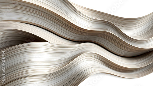 Wave lines curves wood grain white background texture architecture.
