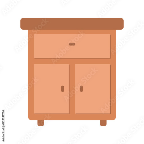 Cabinet Drawer icon vector image. Suitable for mobile apps, web apps and print media.