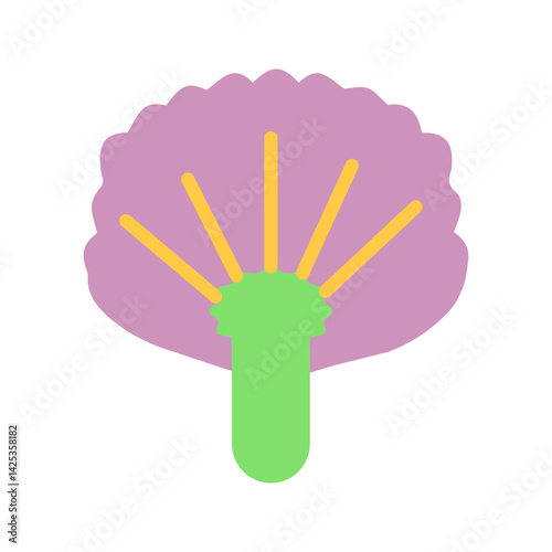 Chive Blossoms icon vector image. Suitable for mobile apps, web apps and print media.