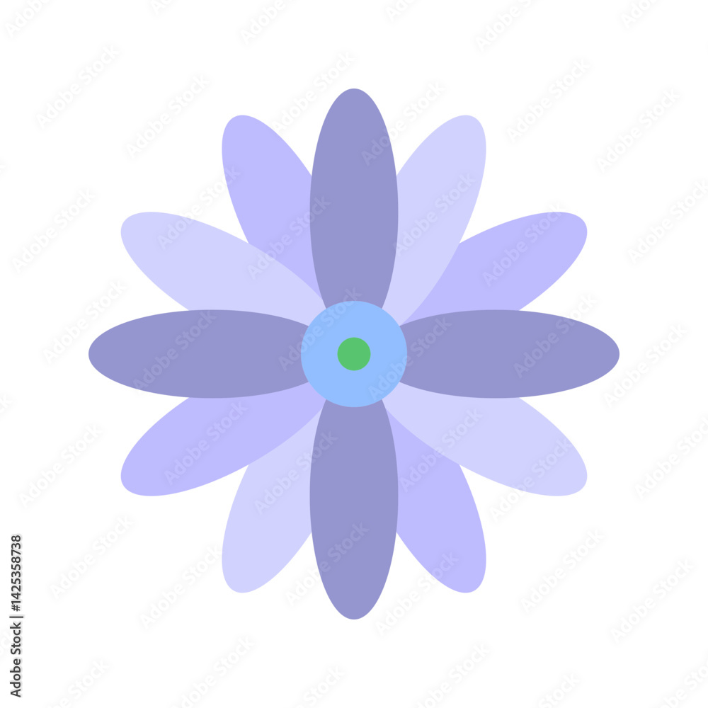 Daisy icon vector image. Suitable for mobile apps, web apps and print media. Daisy icon vector image. Suitable for mobile apps, web apps and print media.