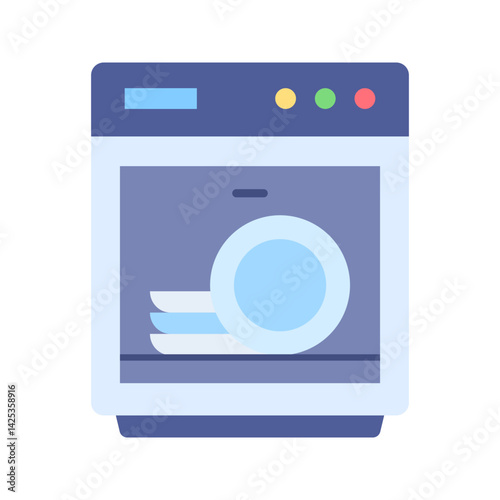 Dish Washer icon vector image. Suitable for mobile apps, web apps and print media.