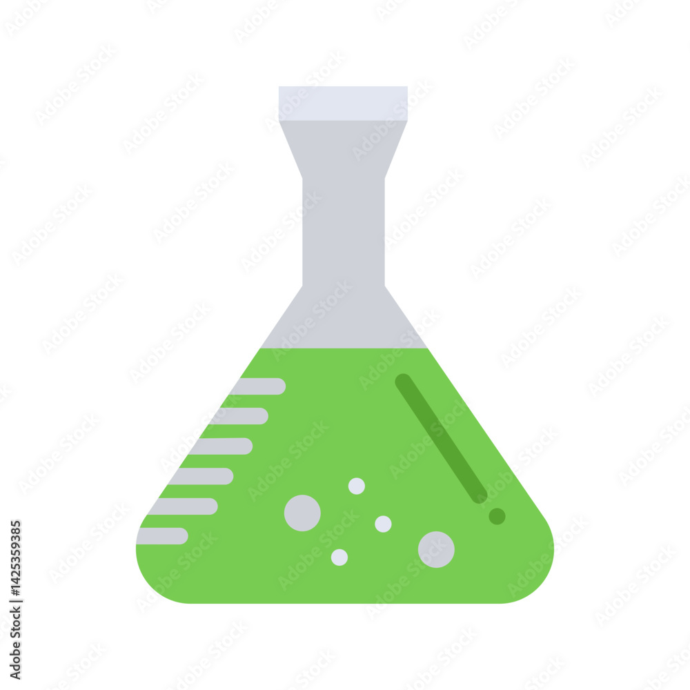 Flask icon vector image. Suitable for mobile apps, web apps and print media.