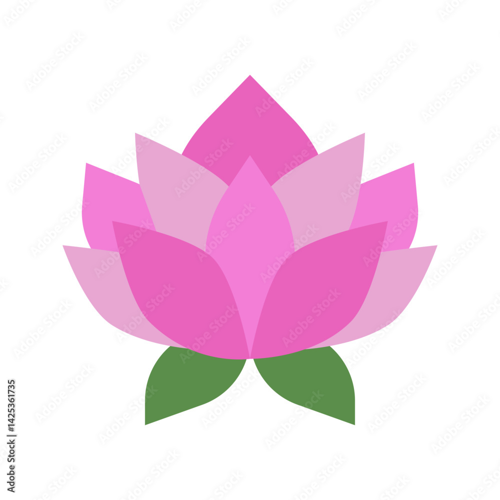 Lotus Flower icon vector image. Suitable for mobile apps, web apps and print media. Lotus Flower icon vector image. Suitable for mobile apps, web apps and print media.