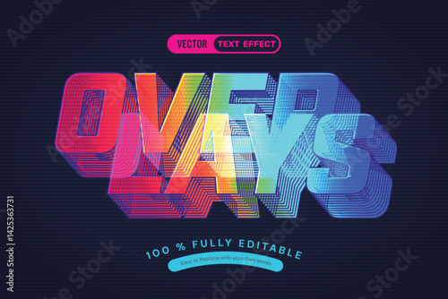 Overlays Vector Text Effect