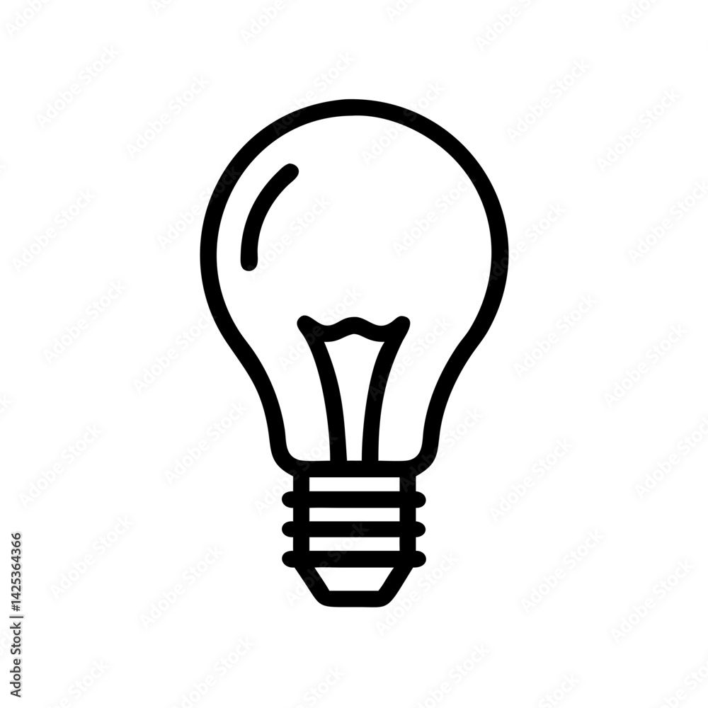 Icon of a Light Bulb Icon of a Light Bulb