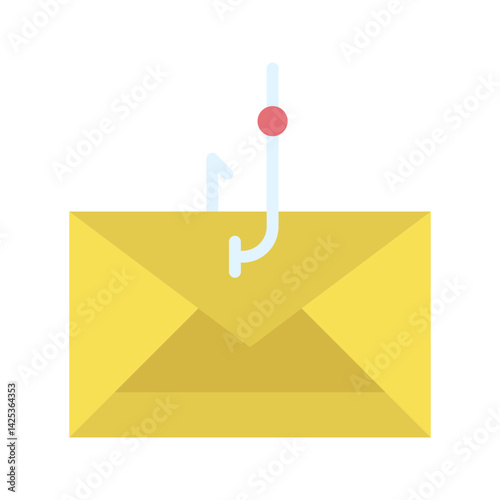 Phishing icon vector image. Suitable for mobile apps, web apps and print media.