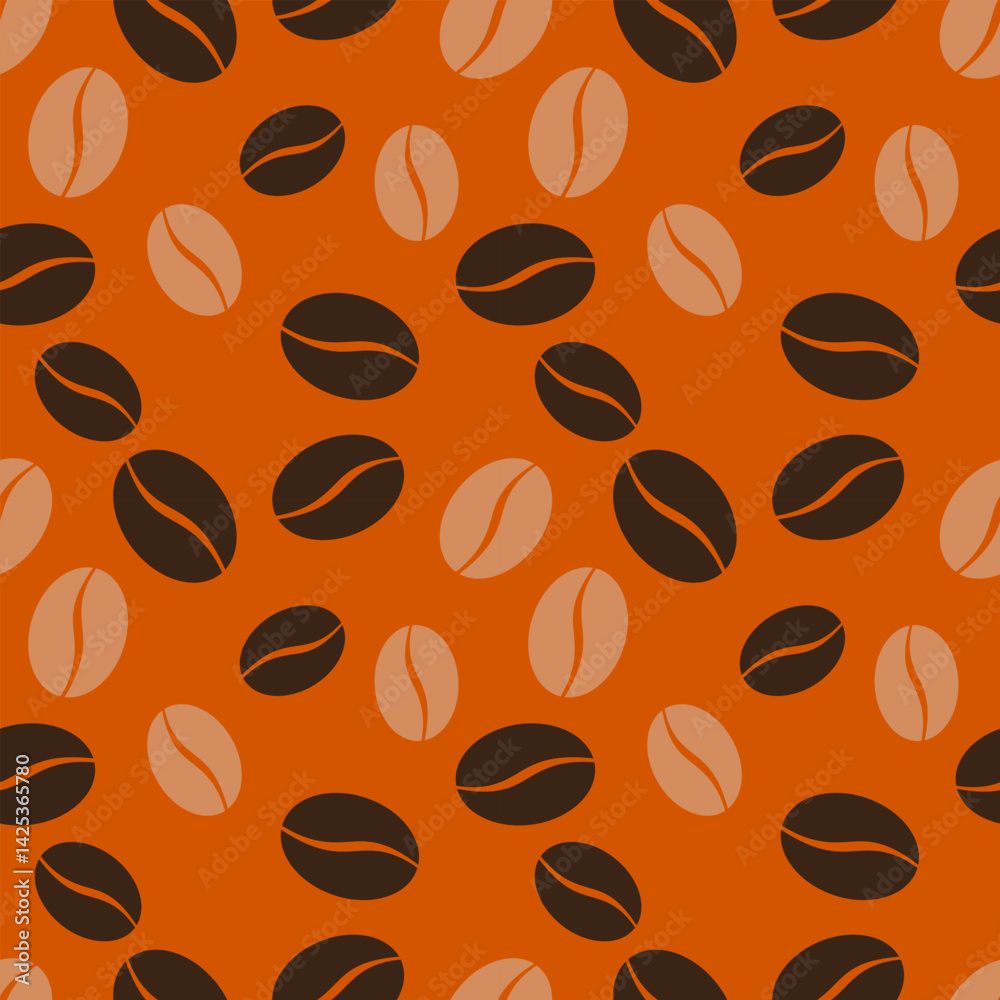 Obraz premium coffee background. Coffee beans in frames, border. Coffee beans background. Coffee Beans Illustration for packaging.Abstract coffee beans banner, Coffee template. 