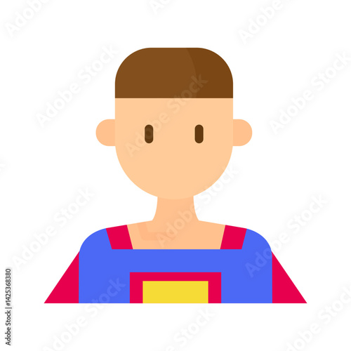 Super Hero icon vector image. Suitable for mobile apps, web apps and print media.