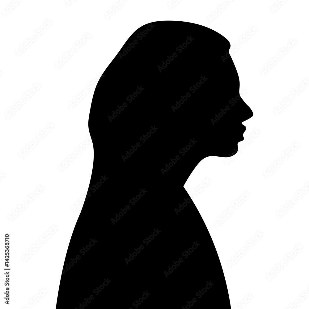 People Side Profile Silhouette People Side Profile Silhouette
