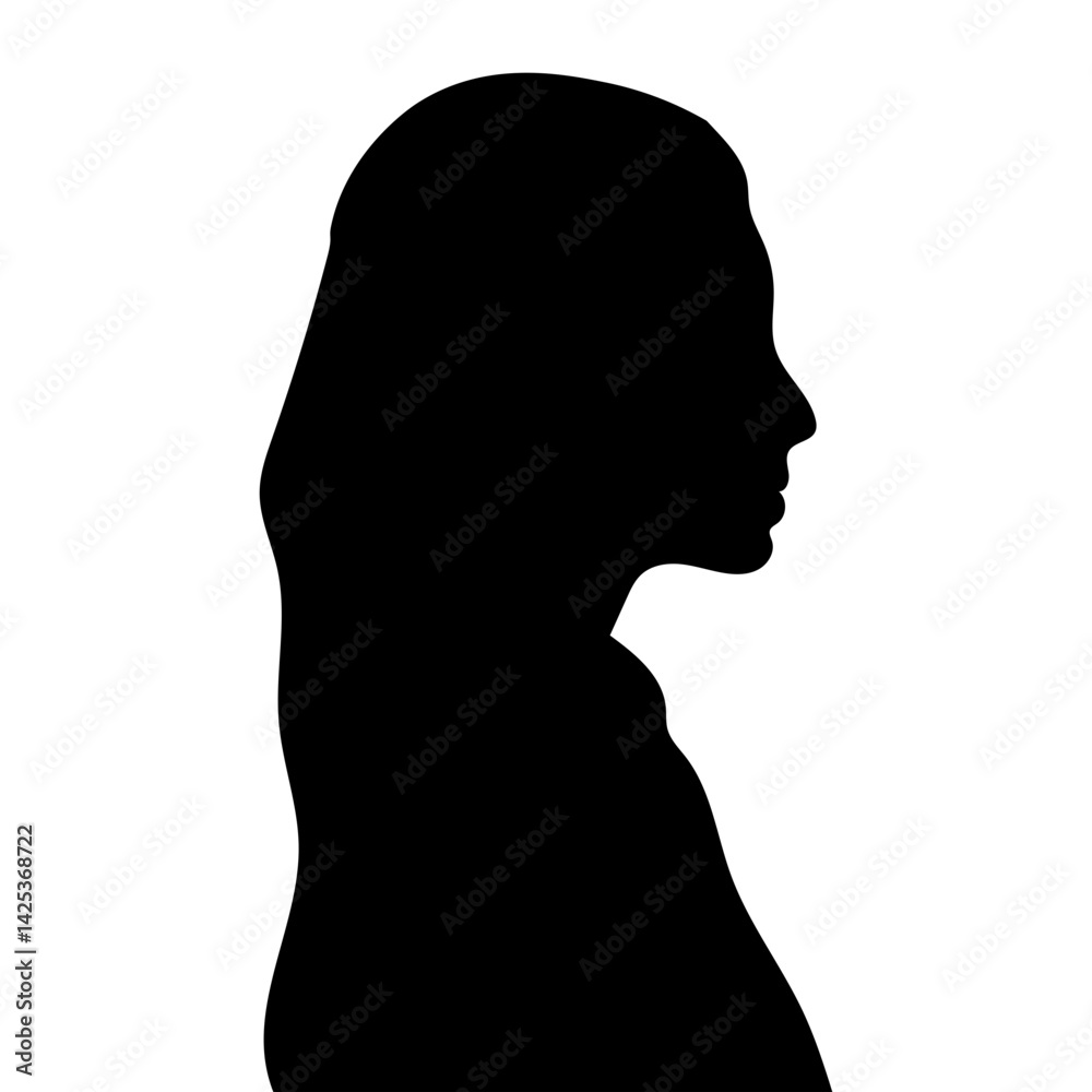 People Side Profile Silhouette People Side Profile Silhouette