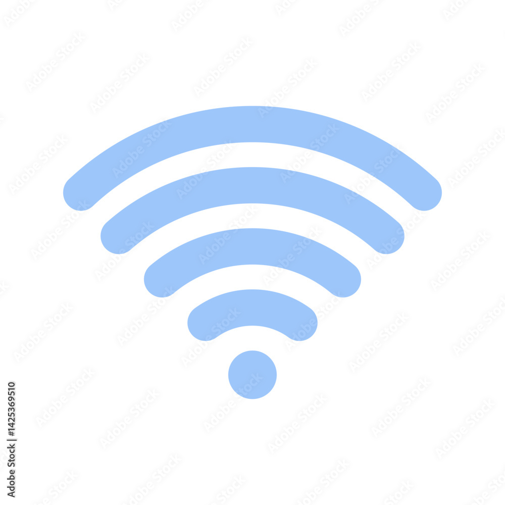 Wifi icon vector image. Suitable for mobile apps, web apps and print media.