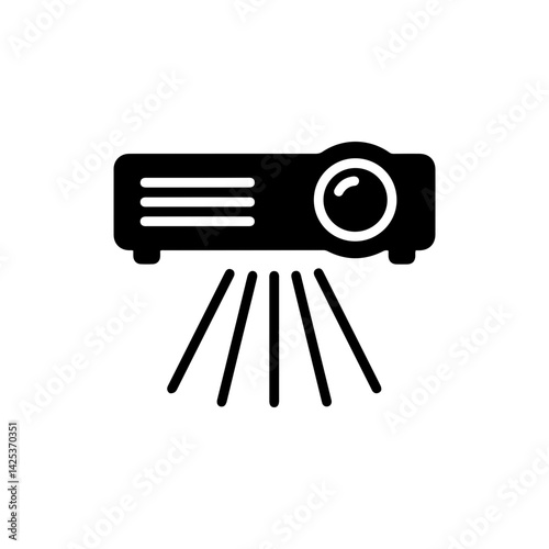Projector with Light Rays Representing Visual Display Devices