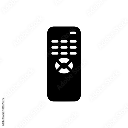 Remote control with buttons for volume representing media controls