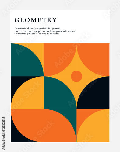 abstract background, poster a pattern of geometric shape. the modern, business element is a circle, a line in the style of minimalism. for print. banner, web, business ideas. vector art illustration.