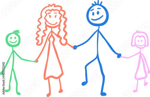가족, 가정, 꼬마, 남자아이, 국민, 아들, 부부, 아버지, 어린시절, 기쁨, 사랑, 식구, 패밀리, 나들이, 산책, 여자아이, 실루엣, 딸, 마마, 벡터, 같이, 걷기, 사람