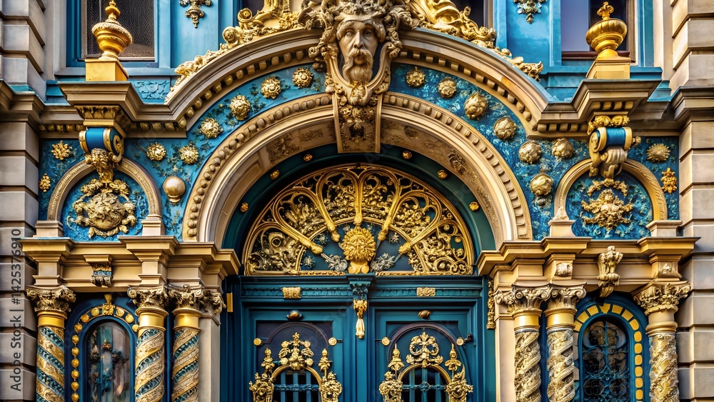 Obraz premium Ornate Gold Bracelet With Emeralds And Diamonds