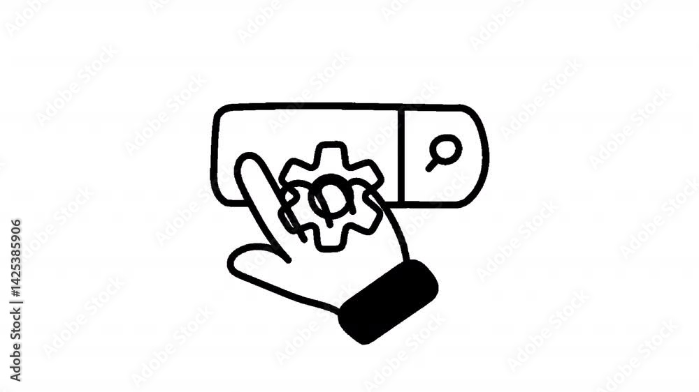 Search Optimization Animation Icon Search Optimization Animation Icon