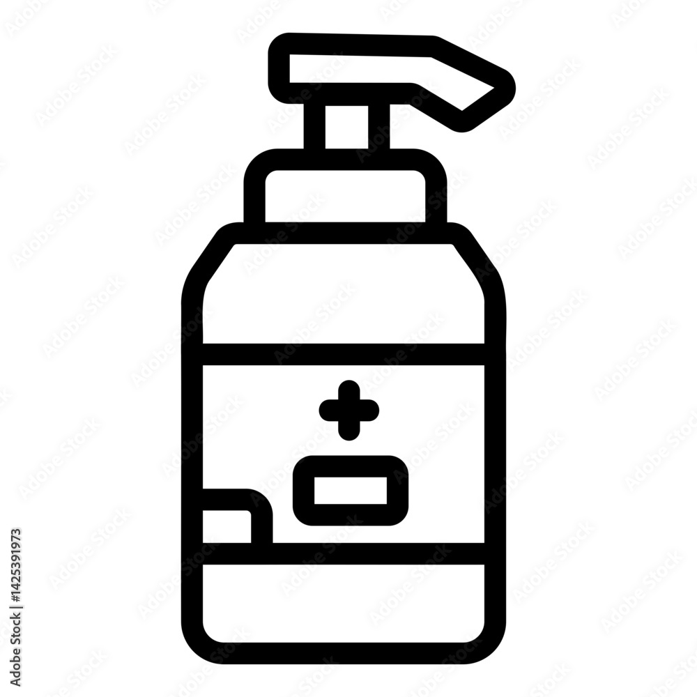 lotion Line Icon lotion Line Icon