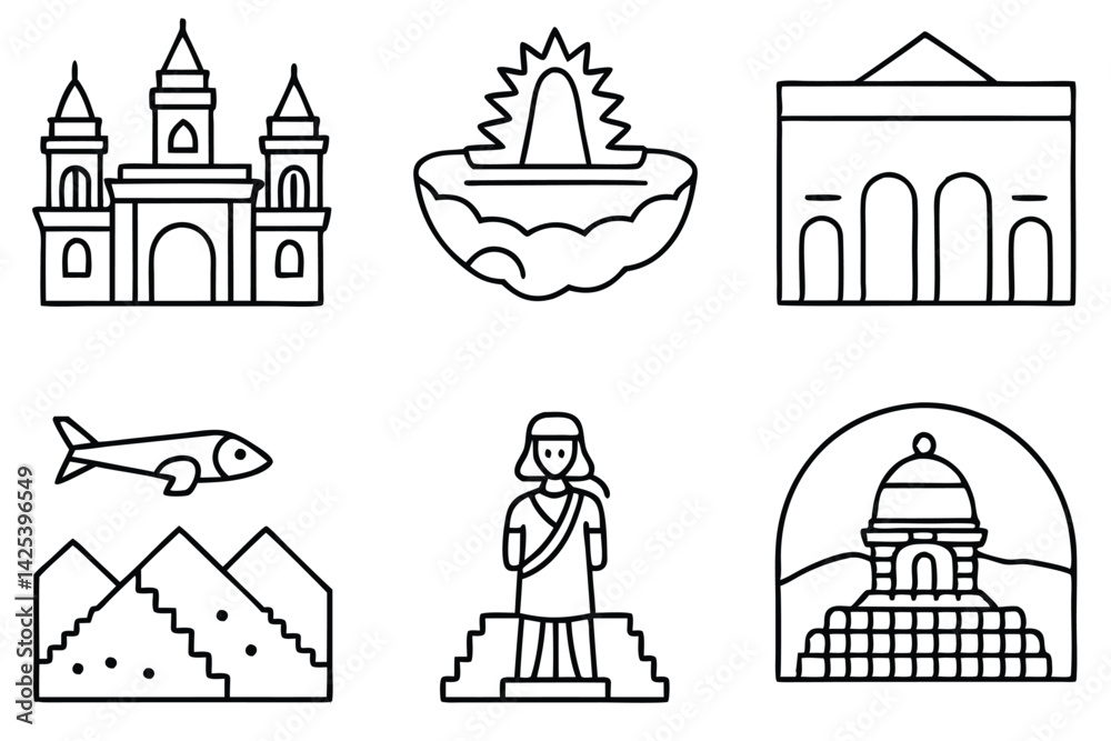 Fototapeta premium mural line art creative drawings to elevate your space