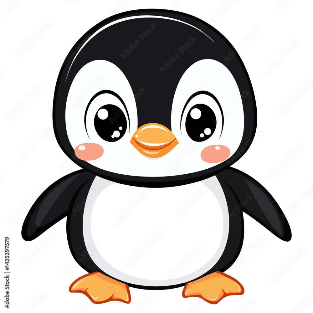 Obraz premium penguin, animal, vector, transparent background
