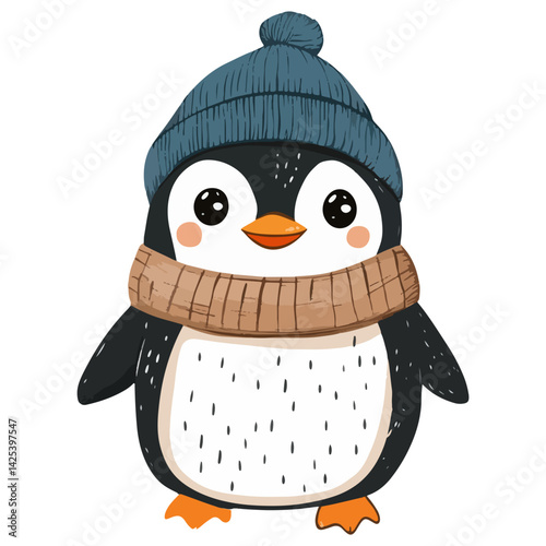 penguin, animal, vector, transparent background
