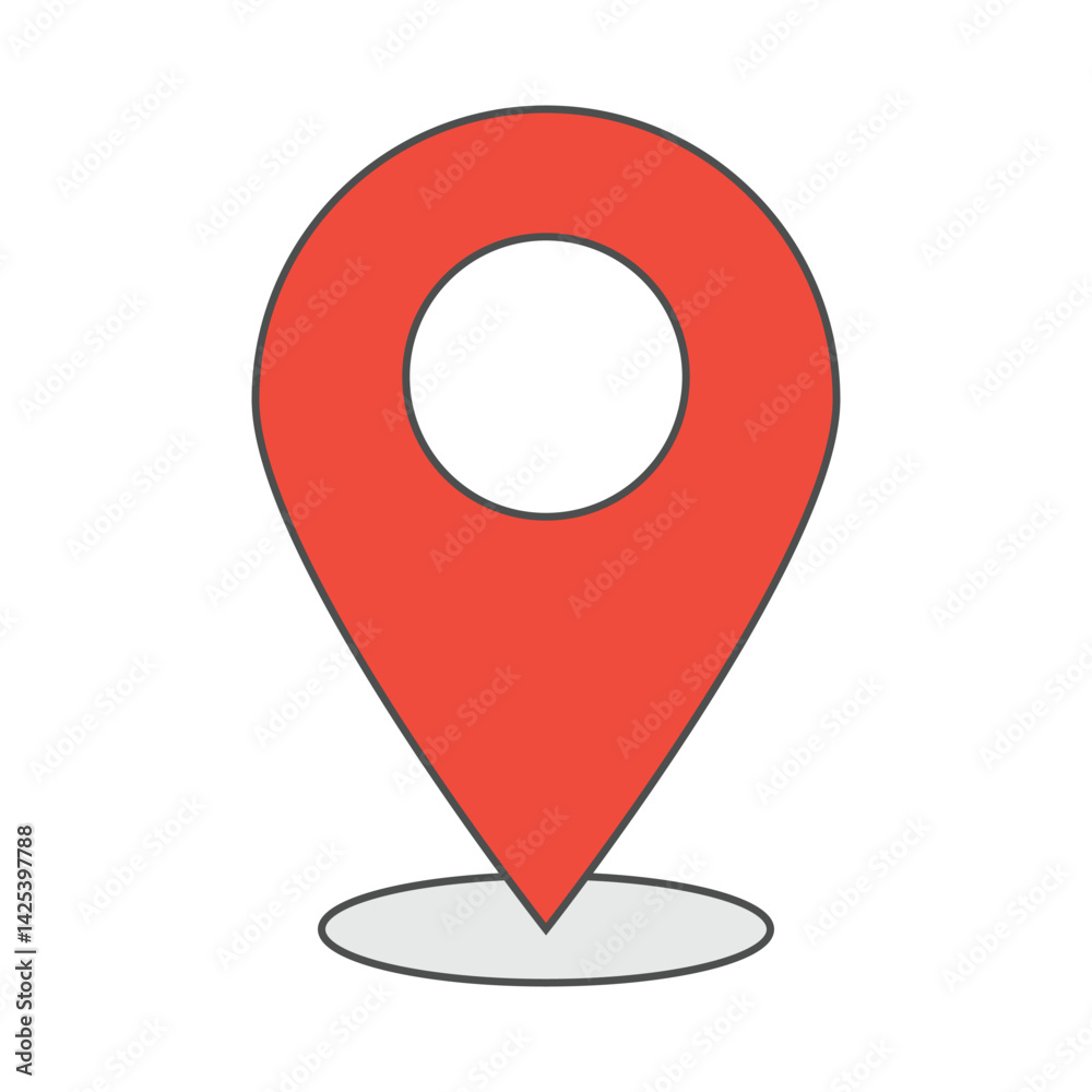 red map pointer icon red map pointer icon