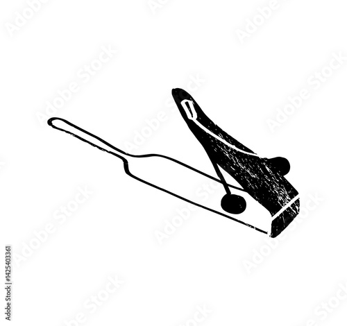 Textured Flexatone, fleximetal. Music festival poster. Percussion musical instruments.