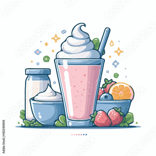 yogurt, fruit, smoothie, fresh, diet, healthy, food, dessert, summer, breakfast, sweet, milk, delicious, milkshake, glass, organic, drink, shake, strawberry, background, cocktail, beverage, berry, dai