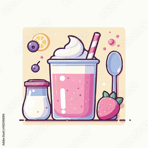 yogurt, fruit, smoothie, fresh, diet, healthy, food, dessert, summer, breakfast, sweet, milk, delicious, milkshake, glass, organic, drink, shake, strawberry, background, cocktail, beverage, berry, dai