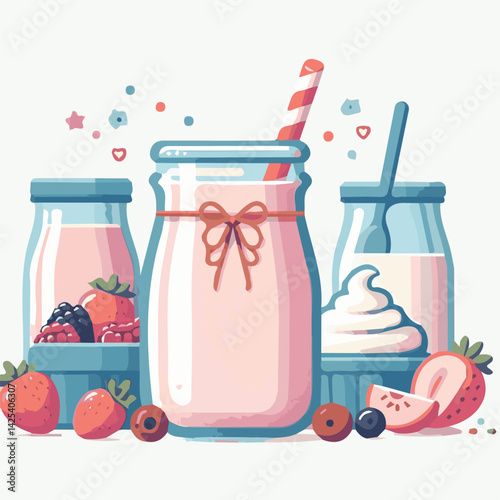 yogurt, fruit, smoothie, fresh, diet, healthy, food, dessert, summer, breakfast, sweet, milk, delicious, milkshake, glass, organic, drink, shake, strawberry, background, cocktail, beverage, berry, dai
