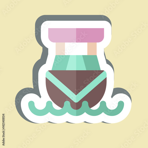 Sticker Cabin Cruiser. related to Vehicle symbol. editable