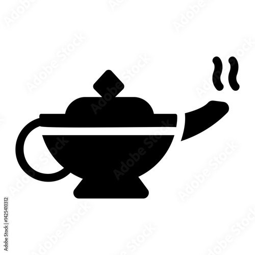 magic lamp Solid icon