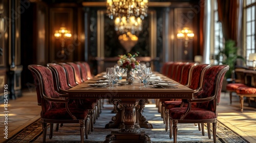 Opulent Dining Room: A Luxurious Interior