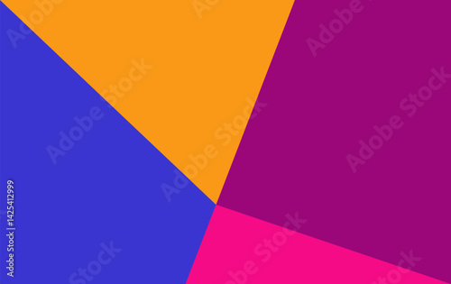 Yellow, purple, blue, pink vector rectangle background. Geometric background in square style with various colors.eps