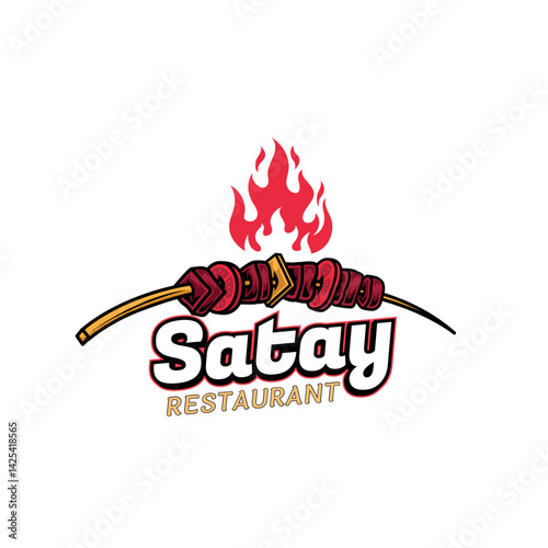 Logo for satay and barbecue restaurant