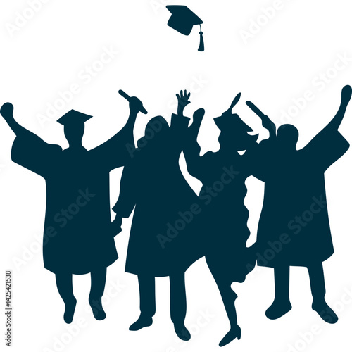 Student Graduation Silhouette