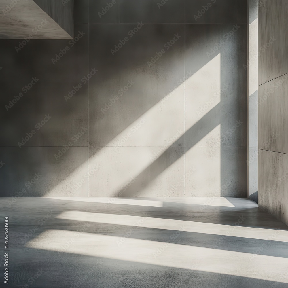 Obraz premium Empty modern concrete space