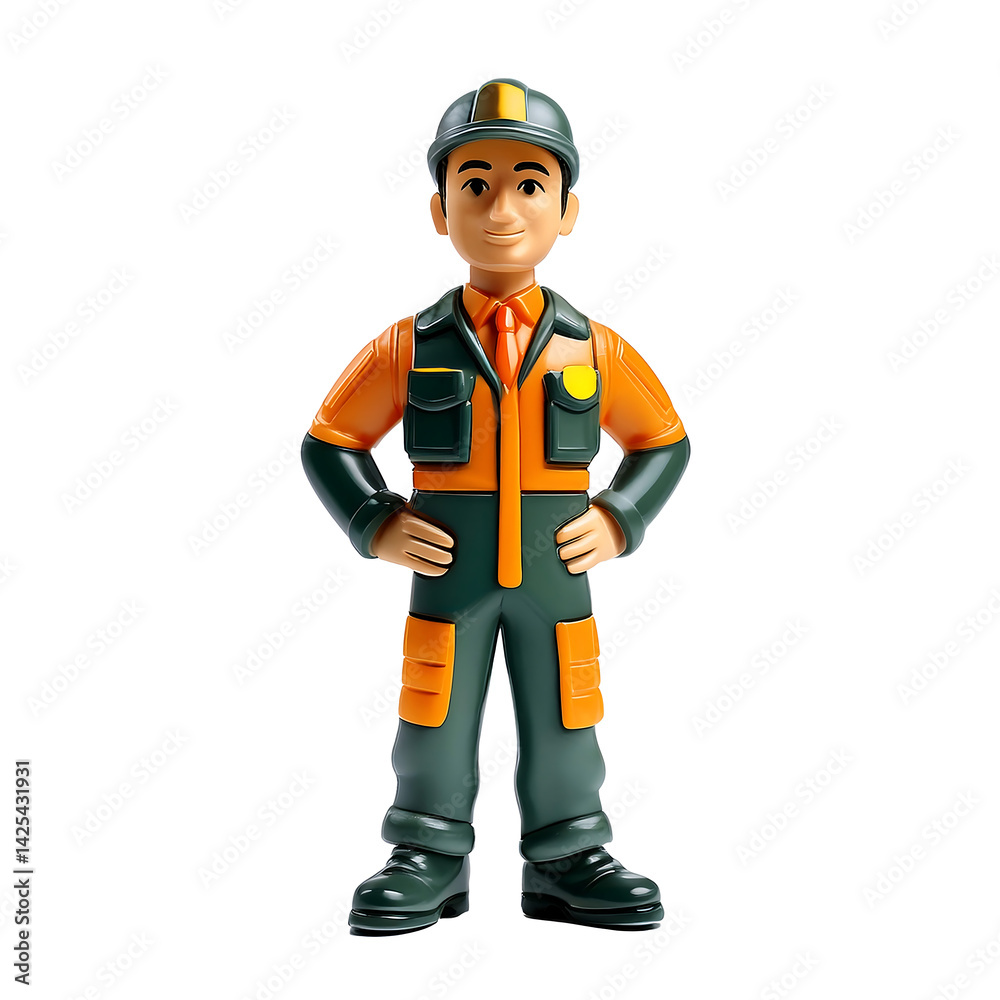 Plastic Style Toy Utility Worker Plastic Style Toy Utility Worker