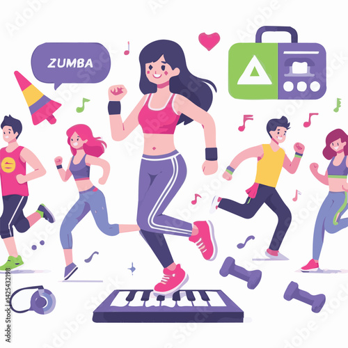 dance, zumba, fitness, training, lifestyle, activity, group, choreography, class, movement, person, indoors, female, girl, sports, studio, dancing, pastime, improvising, social, hobby, enjoyment, musi