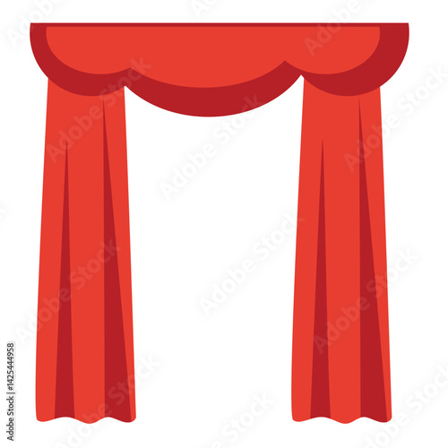 curtain, red, stage, theater, fabric, drape, tied, classic, open, velvet, interior, event, backdrop, decor, frame, elegant