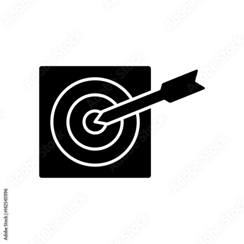 Icon a target, isolated against a clean background.