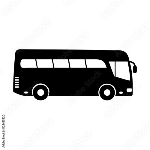 tour bus icon, tour bus silhouette vector illustration-simple silhouette illustration of tour bus,tour bus vector
