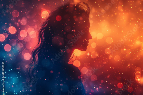 A delicate composition with pastel colored bokeh