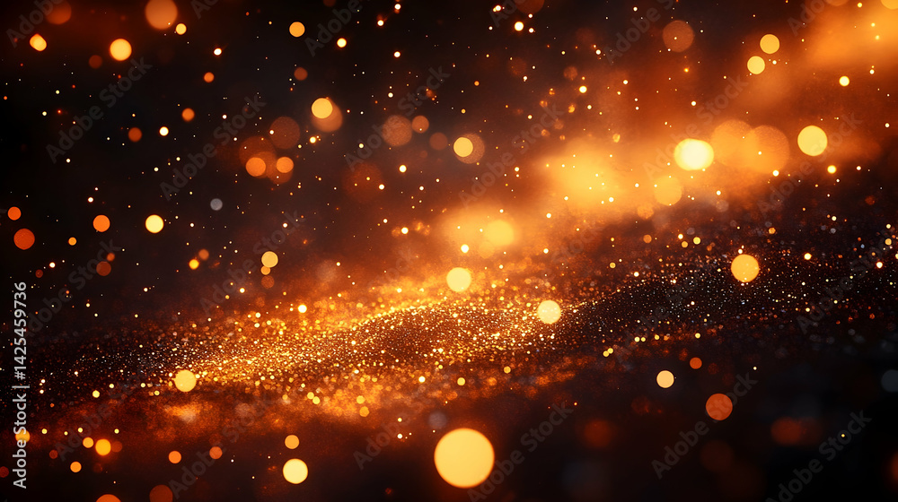 Fototapeta premium Glowing abstract background energy bokeh texture