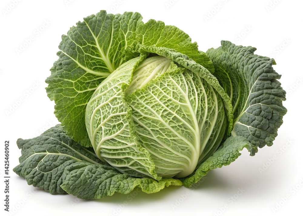 cabbage on white background cabbage on white background