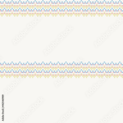 Pastels Textured Fair Isle Seamless Pattern Design