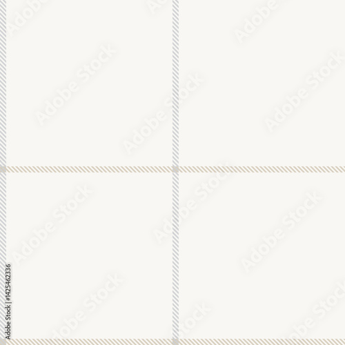 Neutral Colour Asymmetric Plaid textured Seamless Pattern Design