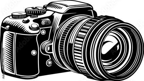 Minimal Camera Icon Vector Photography Visual Media Image Capture Digital Tech